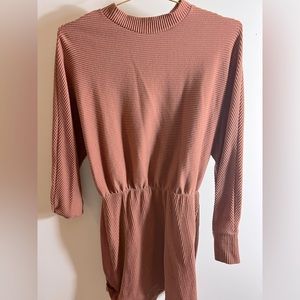Burnt orange “sweater” dress